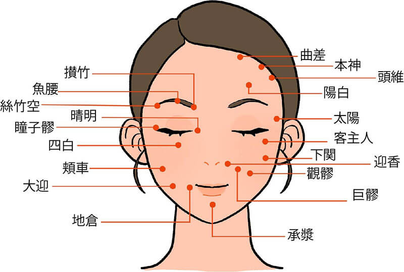 顏のツボ
